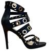 UNA HEALY LDS HIGH HEEL STUD STRAP SDL - BLACK